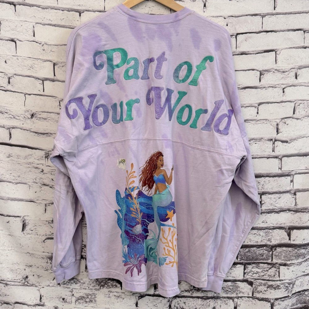 Disneyland Disney Ariel Spirit “Part of the World” Jersey Lavender Size XL